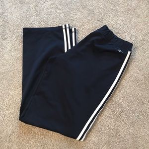 Women’s Adidas White Stripe Athletic Pant Size M